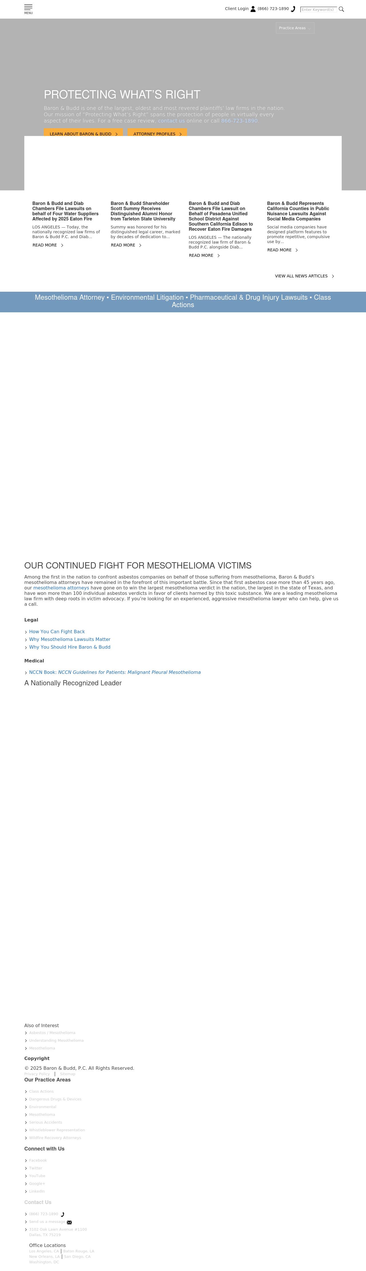 Baron & Budd PC - Baton Rouge LA Lawyers